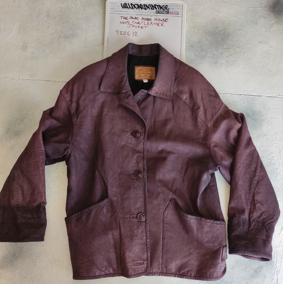 The Olde Hide House Leather Suede Jacket Size 12 - Picture 10 of 10